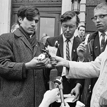 Vietnam War Protesters Burn Draft Cards, 1966 teaser